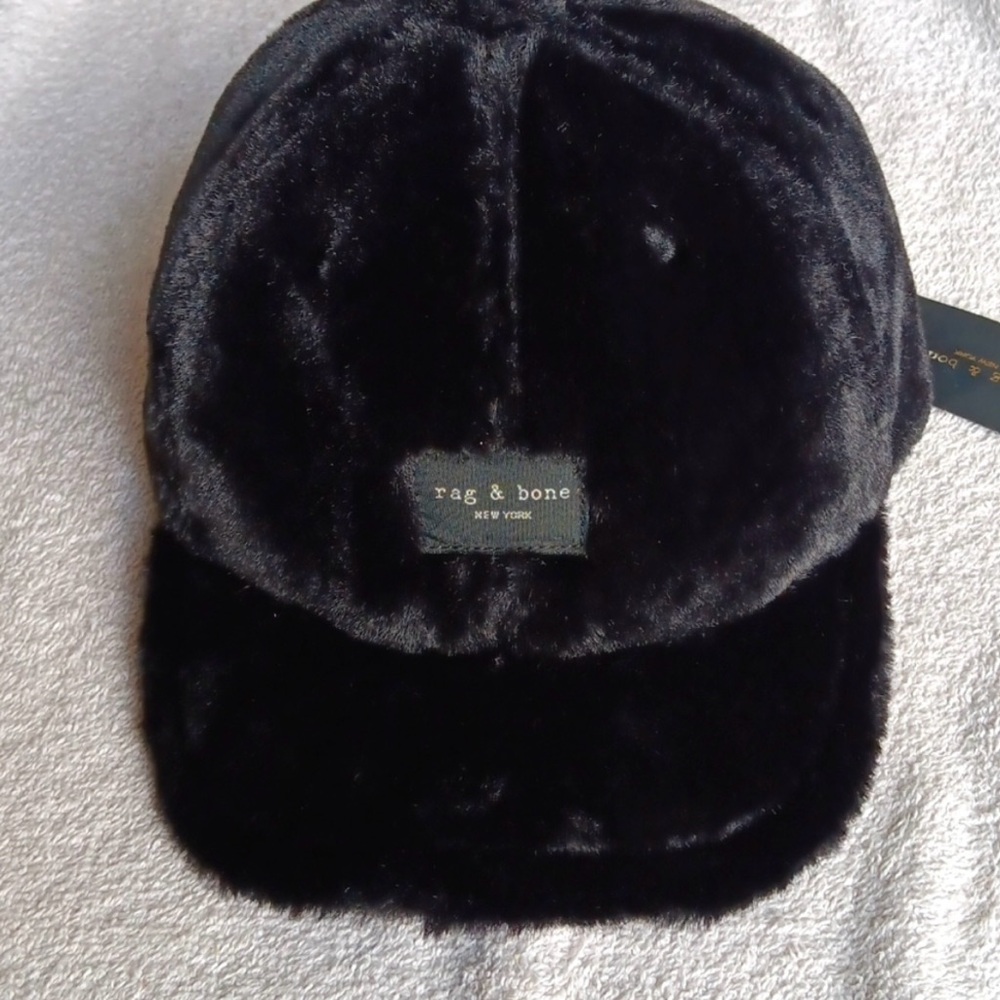 Rag & Bone Plush Black Hat